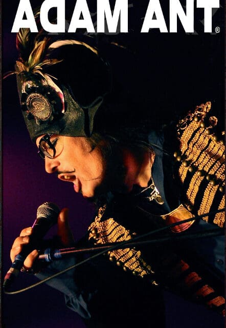 Adam Ant prepares to Stand & Deliver at The Spa, Bridlington