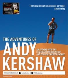 Andy Kershaw to appear at Beverley Folk Festival